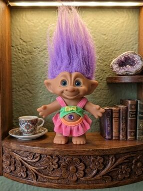 3/$20! Vintage Treasure Troll Doll From Ace Novelty